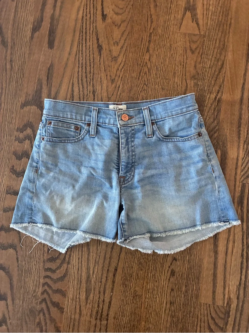 Light Wash Denim Cutoff Shorts - Women's Blue Jean Shorts